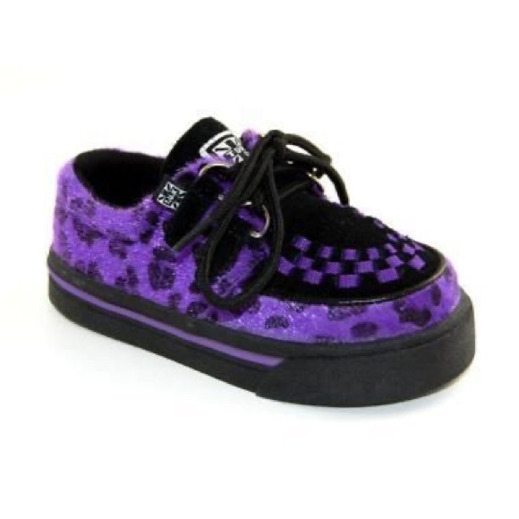 tuk Other - TUK kids Creeper Purple Leopard Oxford Punk 1 Rock